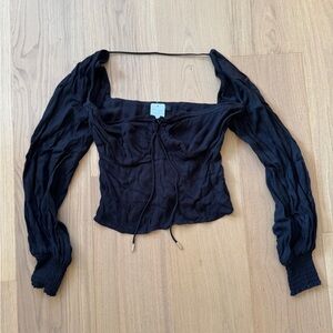 AFRM Black Long Sleeve Top
